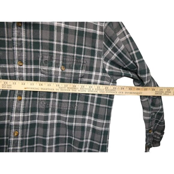 Carhartt‎ Mens Shirt Size L Flannel Plaid Button Down Pockets Casual - Picture 5 of 7